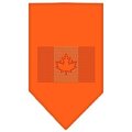 Unconditional Love Canadian Flag Rhinestone Bandana Orange Small UN801054